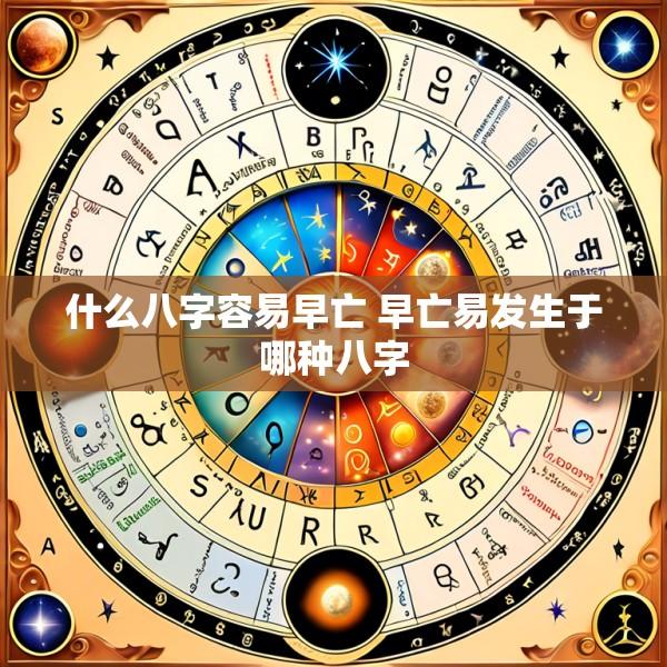 什么八字容易早亡 早亡易发生于哪种八字