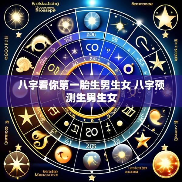 八字看你第一胎生男生女 八字预测生男生女