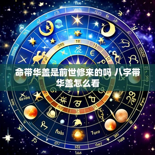 命带华盖是前世修来的吗 八字带华盖怎么看