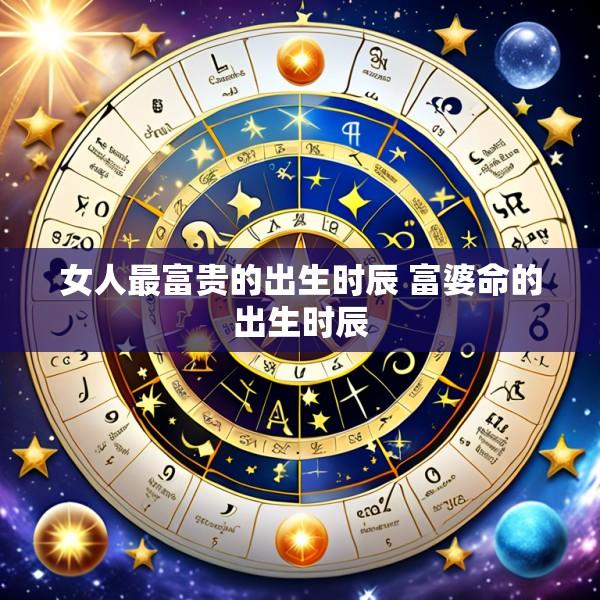 女人最富贵的出生时辰 富婆命的出生时辰