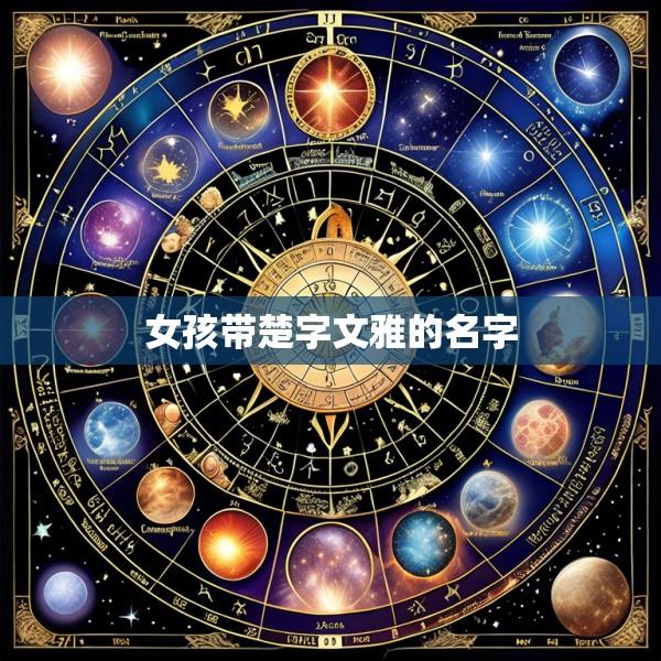 女孩带楚字文雅的名字