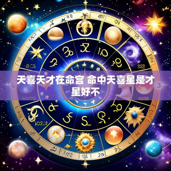 天喜天才在命宫 命中天喜星是才星好不