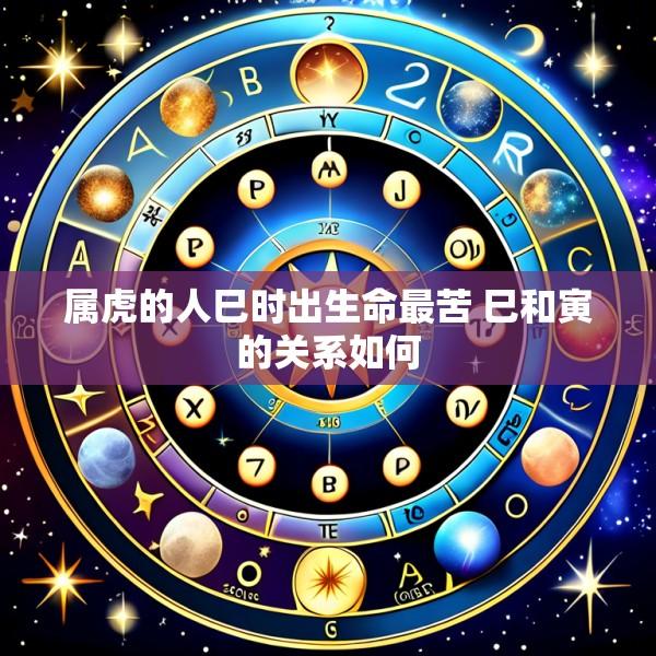 属虎的人巳时出生命最苦 巳和寅的关系如何
