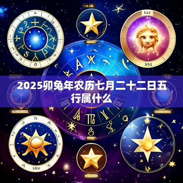 2025卯兔年农历七月二十二日五行属什么