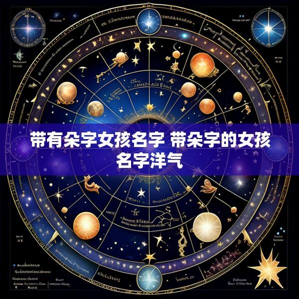 带有朵字女孩名字 带朵字的女孩名字洋气