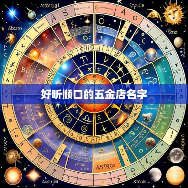 好听顺口的五金店名字