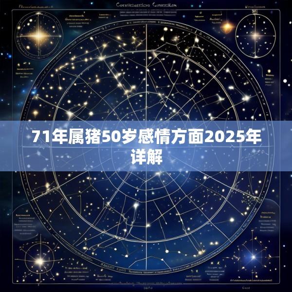 71年属猪50岁感情方面2025年详解