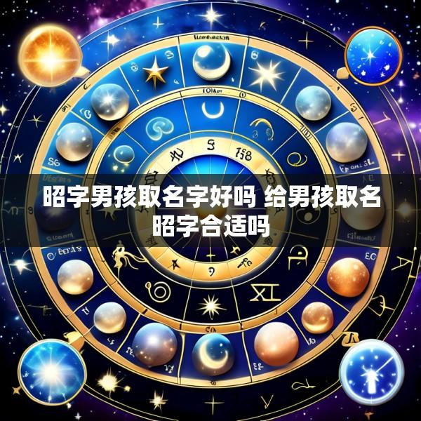 昭字男孩取名字好吗 给男孩取名昭字合适吗