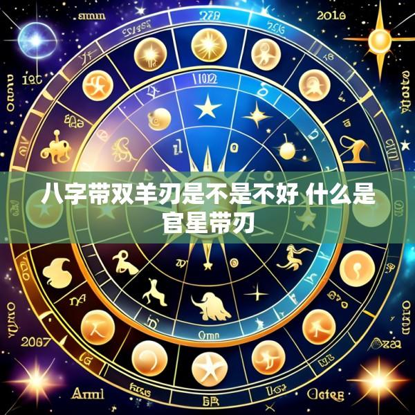 八字带双羊刃是不是不好 什么是官星带刃