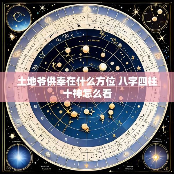 土地爷供奉在什么方位 八字四柱十神怎么看