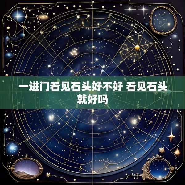 一进门看见石头好不好 看见石头就好吗