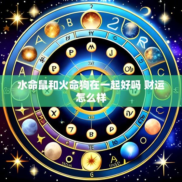 水命鼠和火命狗在一起好吗 财运怎么样
