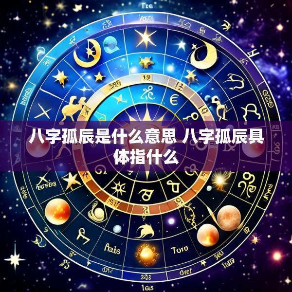 八字孤辰是什么意思 八字孤辰具体指什么