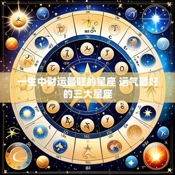 一生中财运最旺的星座 运气最好的三大星座