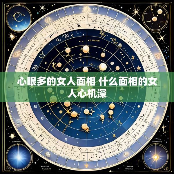 心眼多的女人面相 什么面相的女人心机深