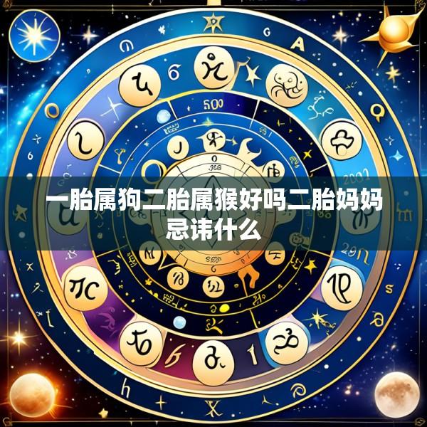 一胎属狗二胎属猴好吗二胎妈妈忌讳什么