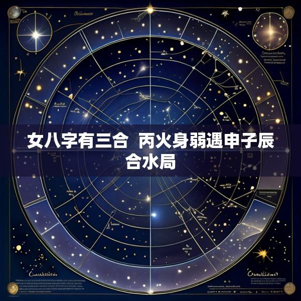 女八字有三合  丙火身弱遇申子辰合水局