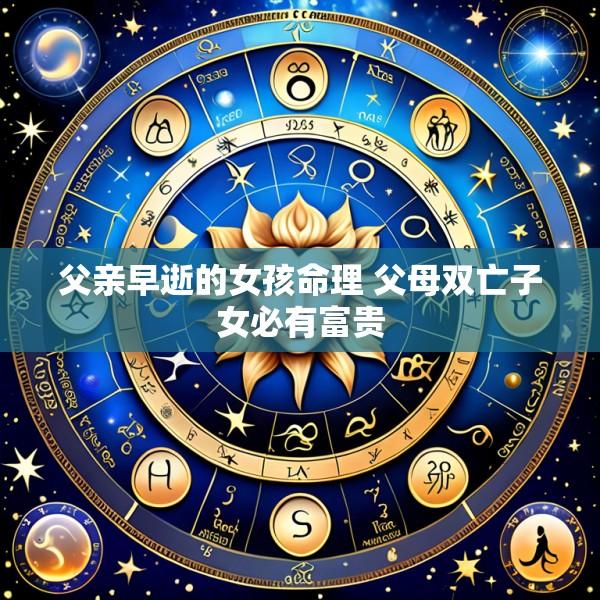 父亲早逝的女孩命理 父母双亡子女必有富贵