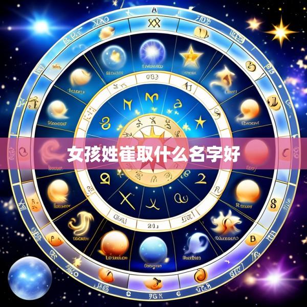 女孩姓崔取什么名字好