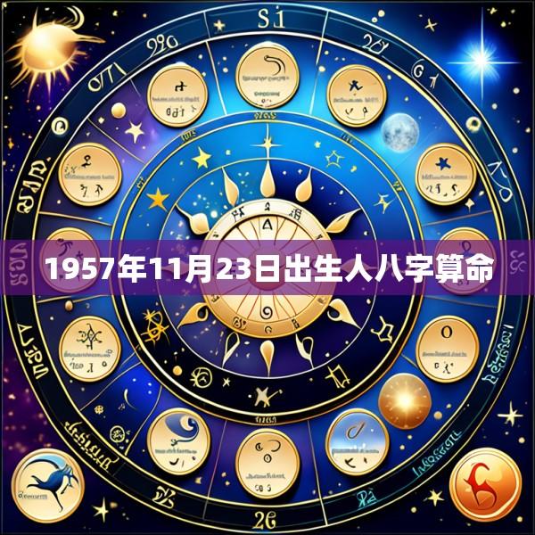 1957年11月23日出生人八字算命