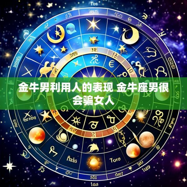 金牛男利用人的表现 金牛座男很会骗女人