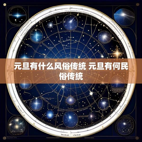元旦有什么风俗传统 元旦有何民俗传统