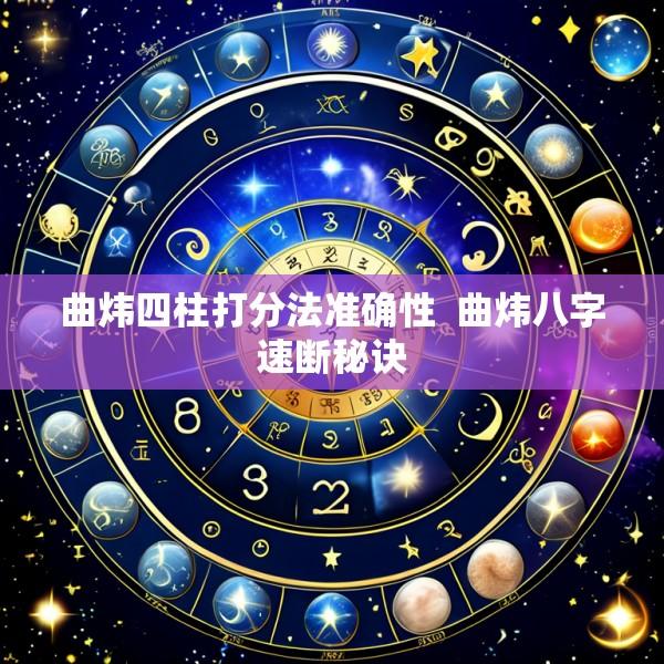 曲炜四柱打分法准确性  曲炜八字速断秘诀