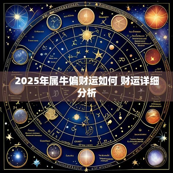 2025年属牛偏财运如何 财运详细分析
