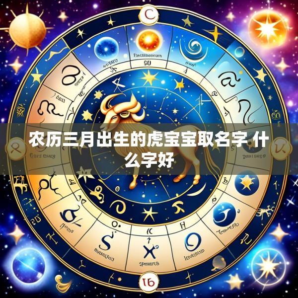 农历三月出生的虎宝宝取名字 什么字好