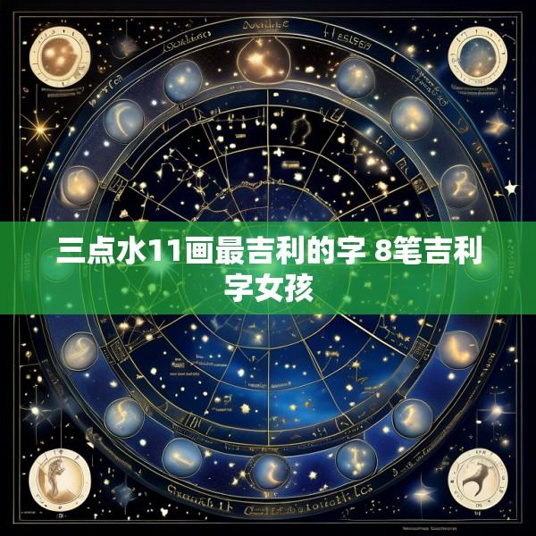 三点水11画最吉利的字 8笔吉利字女孩