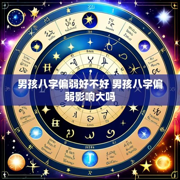 男孩八字偏弱好不好 男孩八字偏弱影响大吗