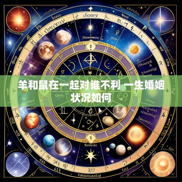 羊和鼠在一起对谁不利 一生婚姻状况如何