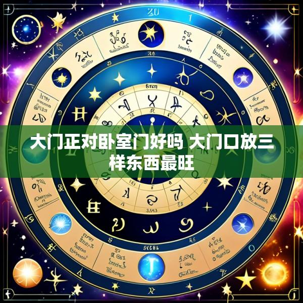 大门正对卧室门好吗 大门口放三样东西最旺