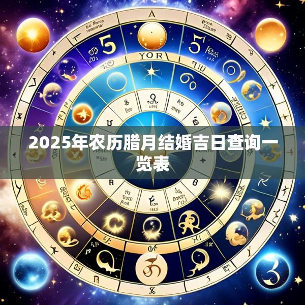 2025年农历腊月结婚吉日查询一览表