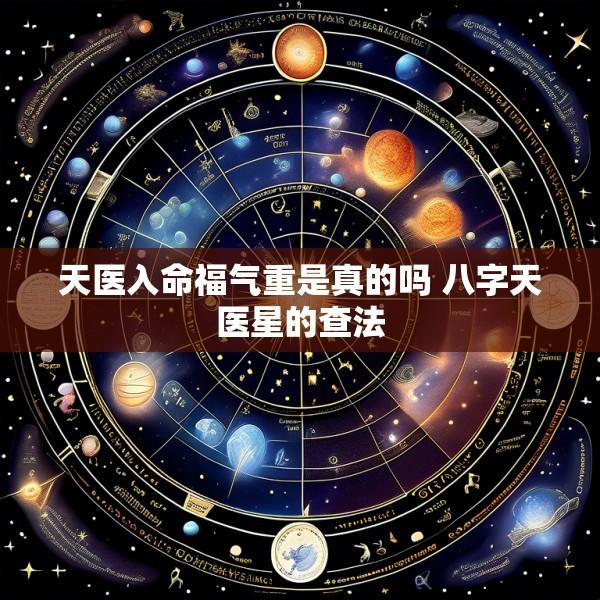 天医入命福气重是真的吗 八字天医星的查法