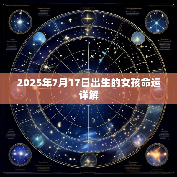 2025年7月17日出生的女孩命运详解