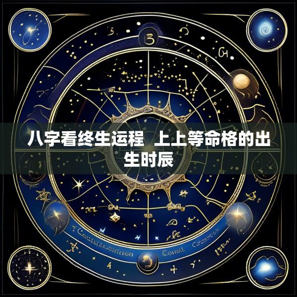 八字看终生运程  上上等命格的出生时辰