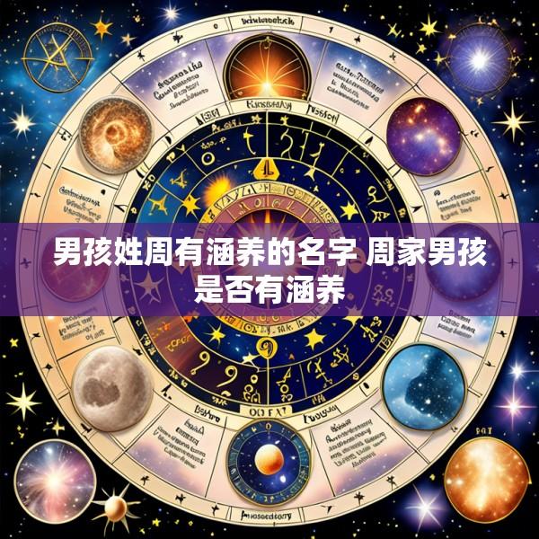男孩姓周有涵养的名字 周家男孩是否有涵养