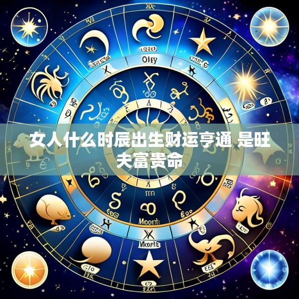 女人什么时辰出生财运亨通 是旺夫富贵命