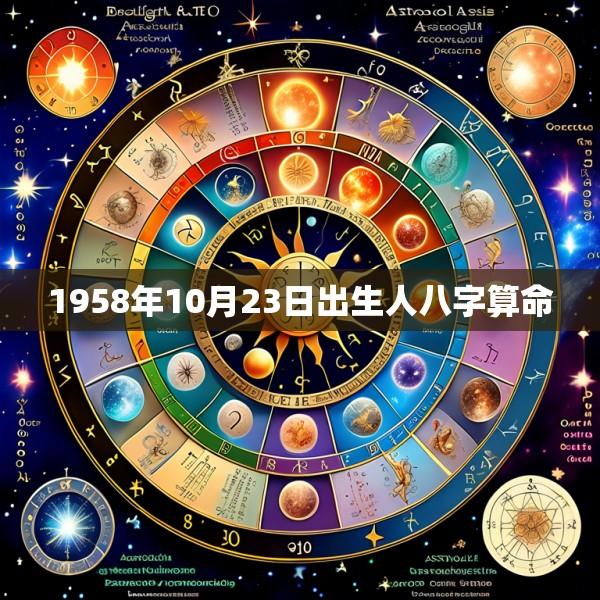 1958年10月23日出生人八字算命