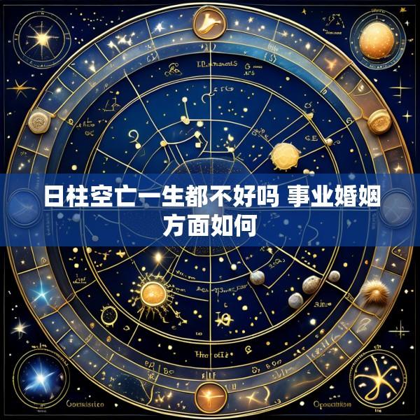 日柱空亡一生都不好吗 事业婚姻方面如何