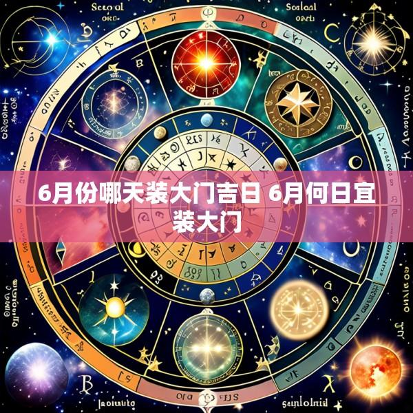 6月份哪天装大门吉日 6月何日宜装大门
