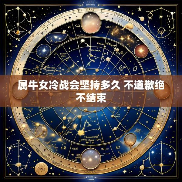 属牛女冷战会坚持多久 不道歉绝不结束