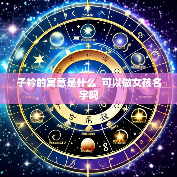 子衿的寓意是什么  可以做女孩名字吗