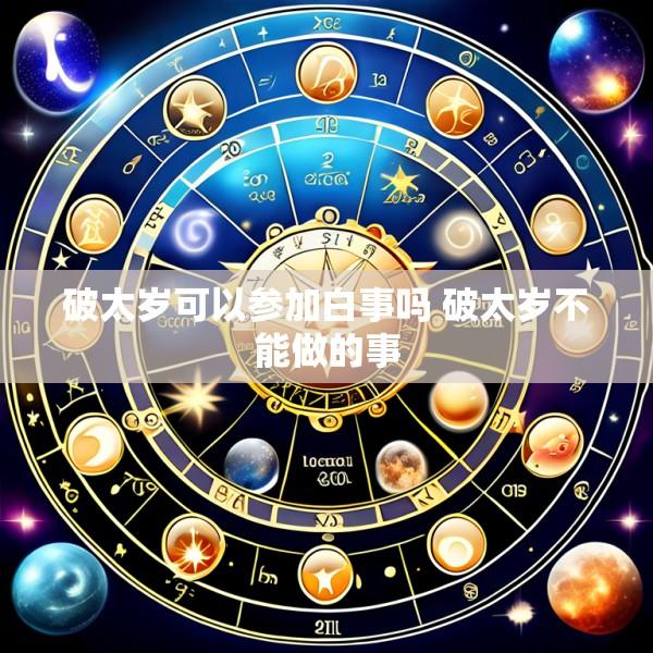 破太岁可以参加白事吗 破太岁不能做的事