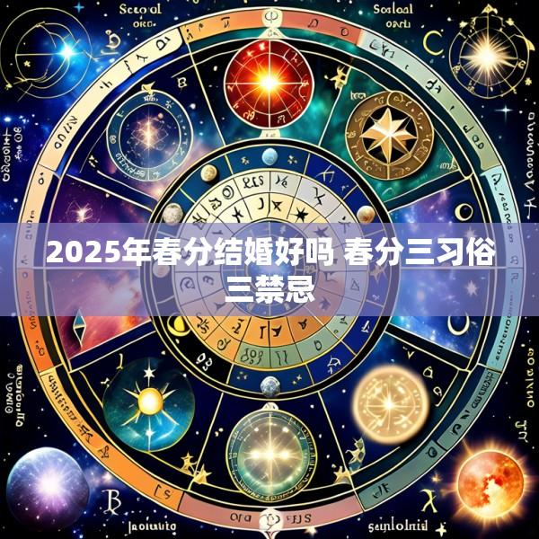 2025年春分结婚好吗 春分三习俗三禁忌