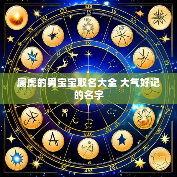 属虎的男宝宝取名大全 大气好记的名字