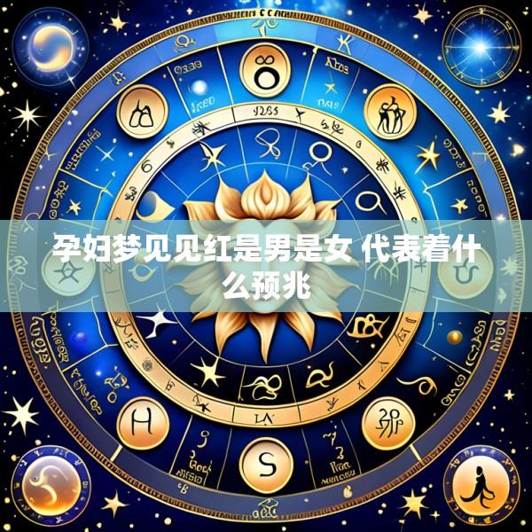 孕妇梦见见红是男是女 代表着什么预兆