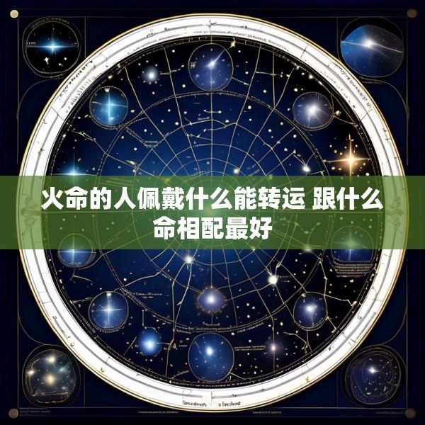 火命的人佩戴什么能转运 跟什么命相配最好
