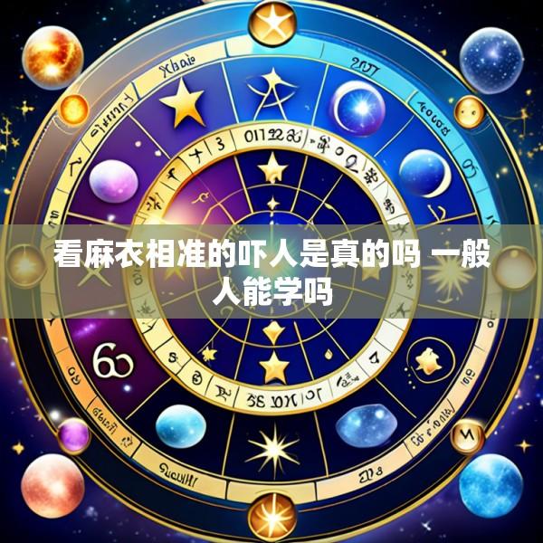 看麻衣相准的吓人是真的吗 一般人能学吗